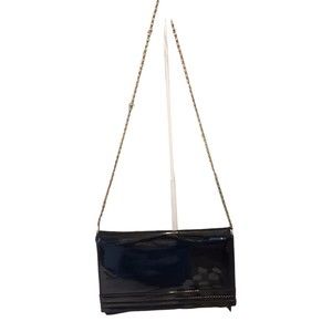 Vintage Handbag Patent Leather Handbag Black